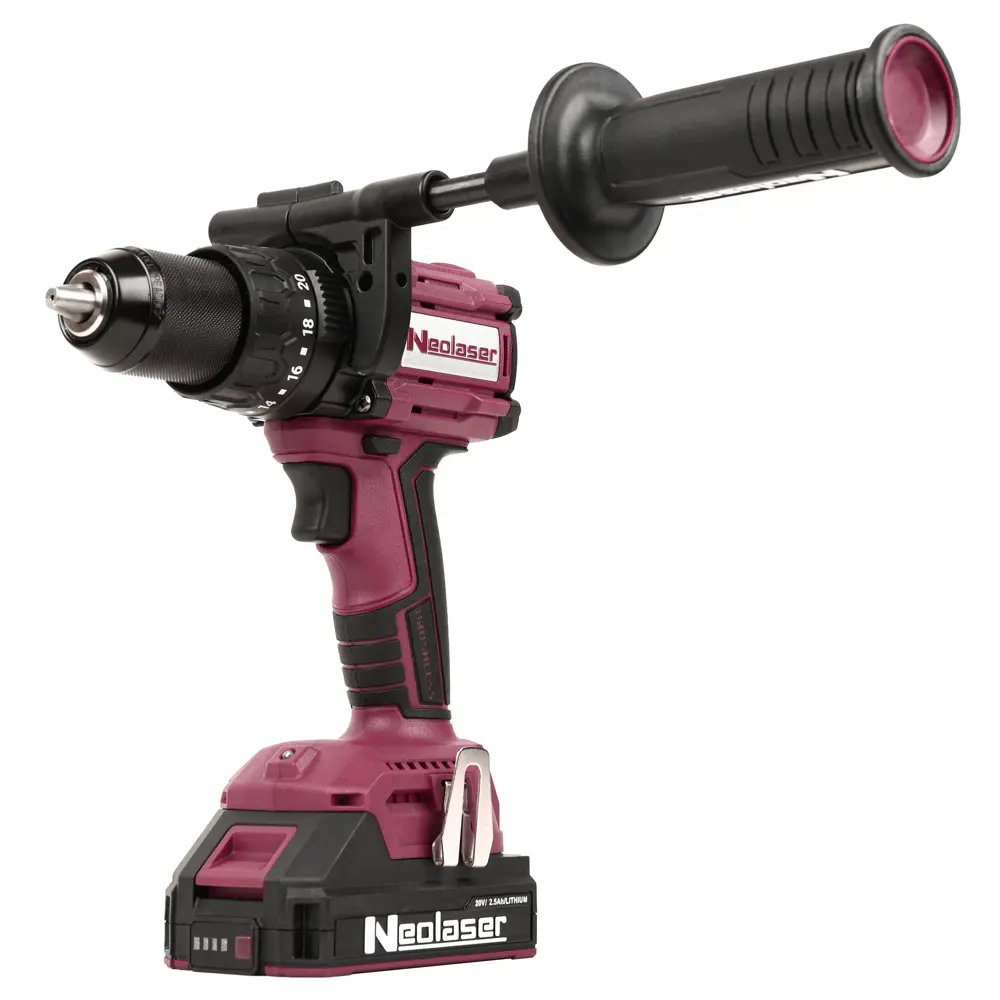 Дрель-шуруповерт аккумуляторная Neolaser NCDB-150 NL, 20 В Li-Ion 2x2.5 Ач STLM-2071265 - Вид №10