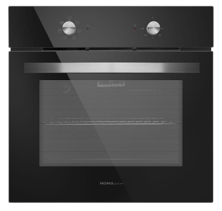 9904387 Электрический духовой шкаф HOMSair OES660BK01 черный STDN-0017929