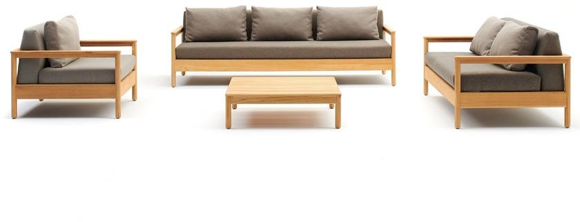 Varaschin 3-местный садовый диван из тика Bali sun-id-1464579 - Вид №2