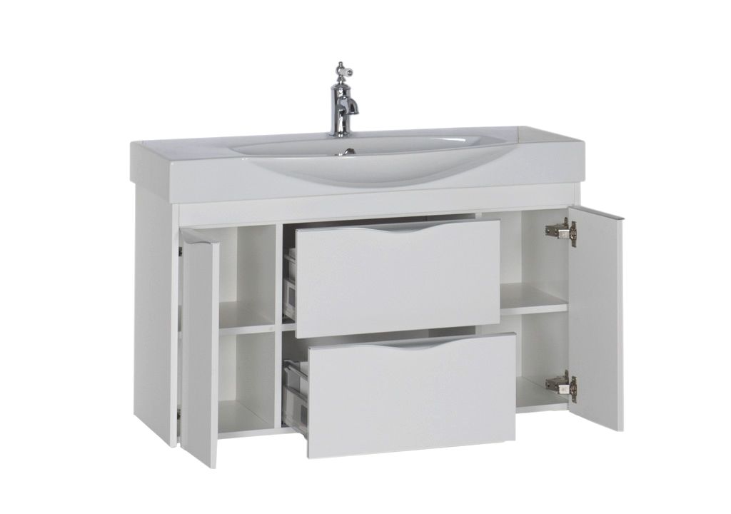 Тумба с раковиной Aquanet Франка 105 белый 0018305500182330 - Вид №2