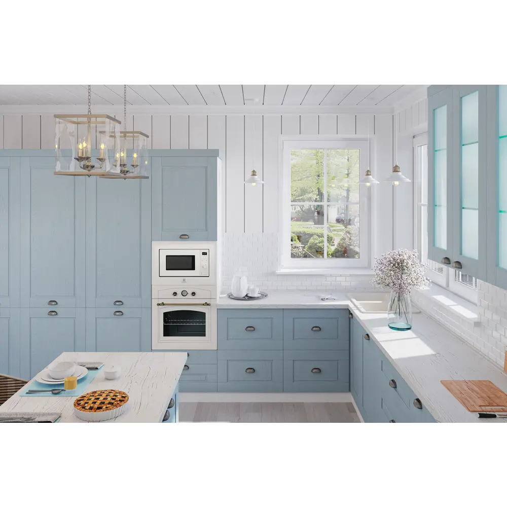 Фасад кухонного шкафа Томари 79.7x38.1см KONSENSA МДФ цвет голубой STLM-2152303 - Вид №10