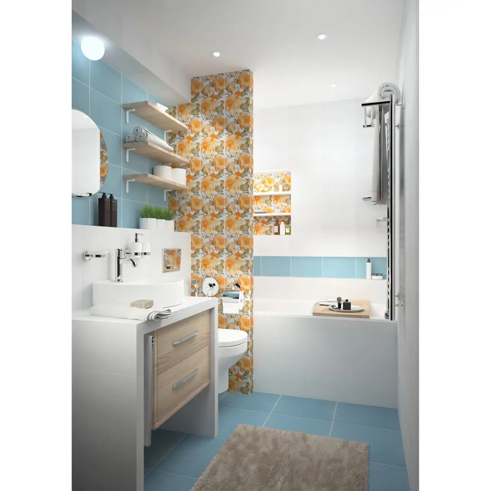 Плитка напольная «Эквилибрио» 40х40 см 1.76 м2 цвет бежевый Керамин STLM-2080984 - Вид №2