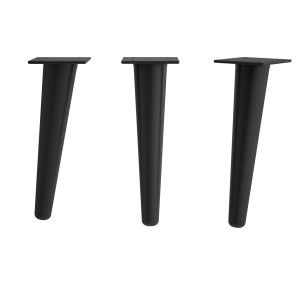 84142 SALGAR Комплект из 2 ножек DANNA BLACK Высота 230 мм