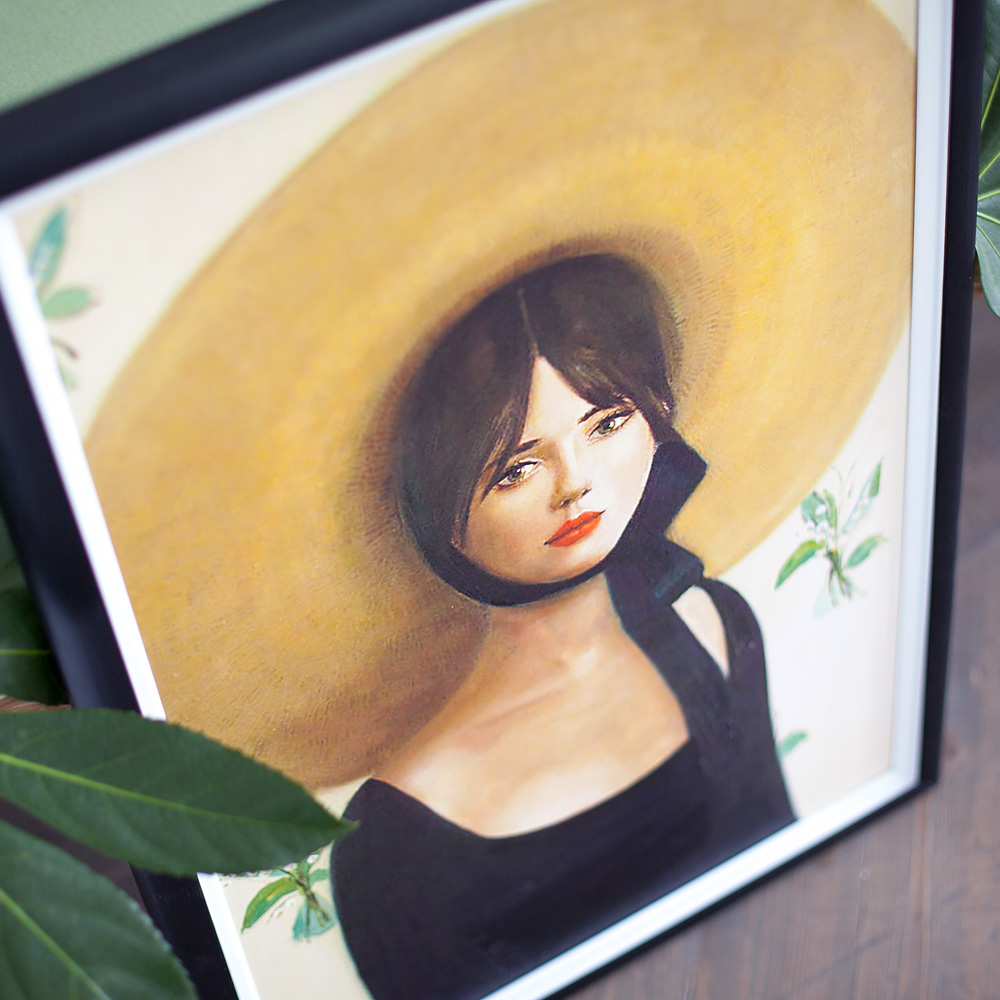 828199920_1818 Арт-постер "Соломенная шляпка и ландыши" Object Desire  - Вид №2