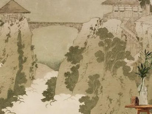 Восточные обои ПВХ бесплатно, ЭКО, моющиеся