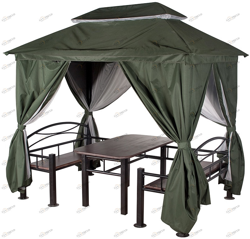 Беседка для дачи зеленая "Уют" IMPEX  132297 Зеленый 