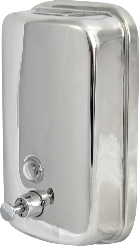 2512.042 Дозатор для жидкого мыла из нерж стали антивандальный TM804 Solinne Puff  - Вид №2