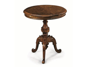 Круглый деревянный стол со спицами