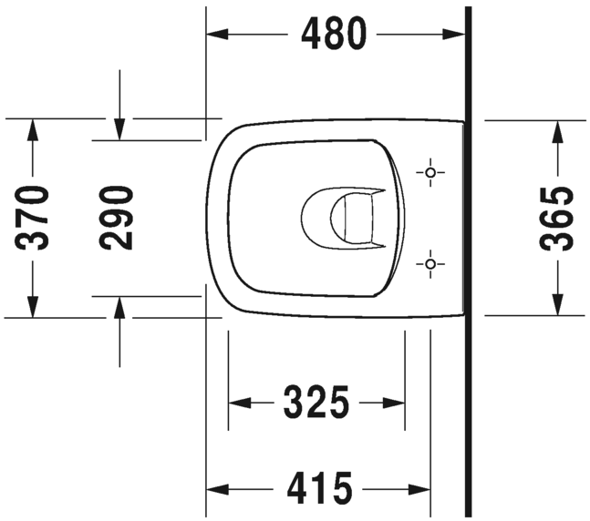 2571090000 Подвесной унитаз настенный Белый Duravit Durastyle Германия - Вид №3