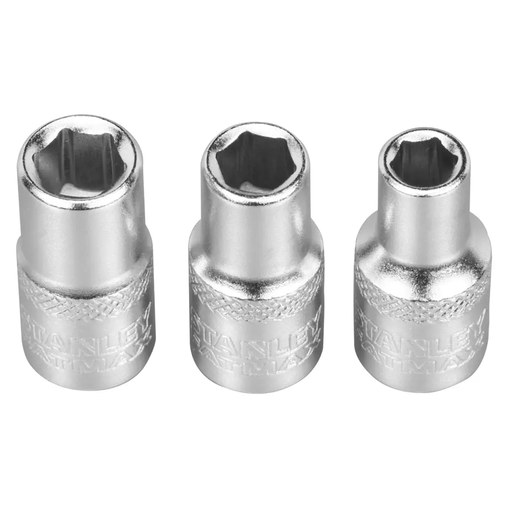 Набор торцевых головок Stanley Fatmax FMMT17090-0 1/4 дюйма, 3 шт STLM-2105194 - Вид №1