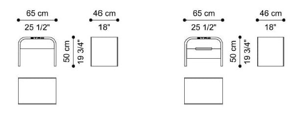 Деревянная прямоугольная тумбочка с ящиками ETRO Home Interiors Fly Over ARCH-00030149 - Вид №5