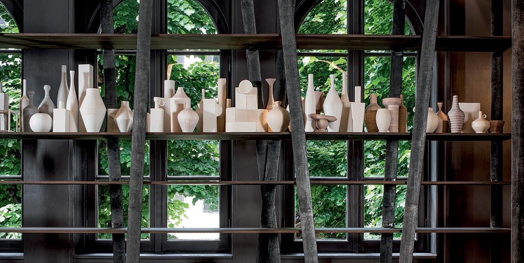 Оловянный книжный шкаф с деревянными полками Henge WEB ARCH-00083182 - Вид №28