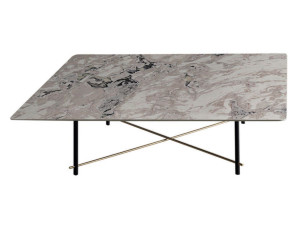 Мраморный низкий квадратный журнальный столик