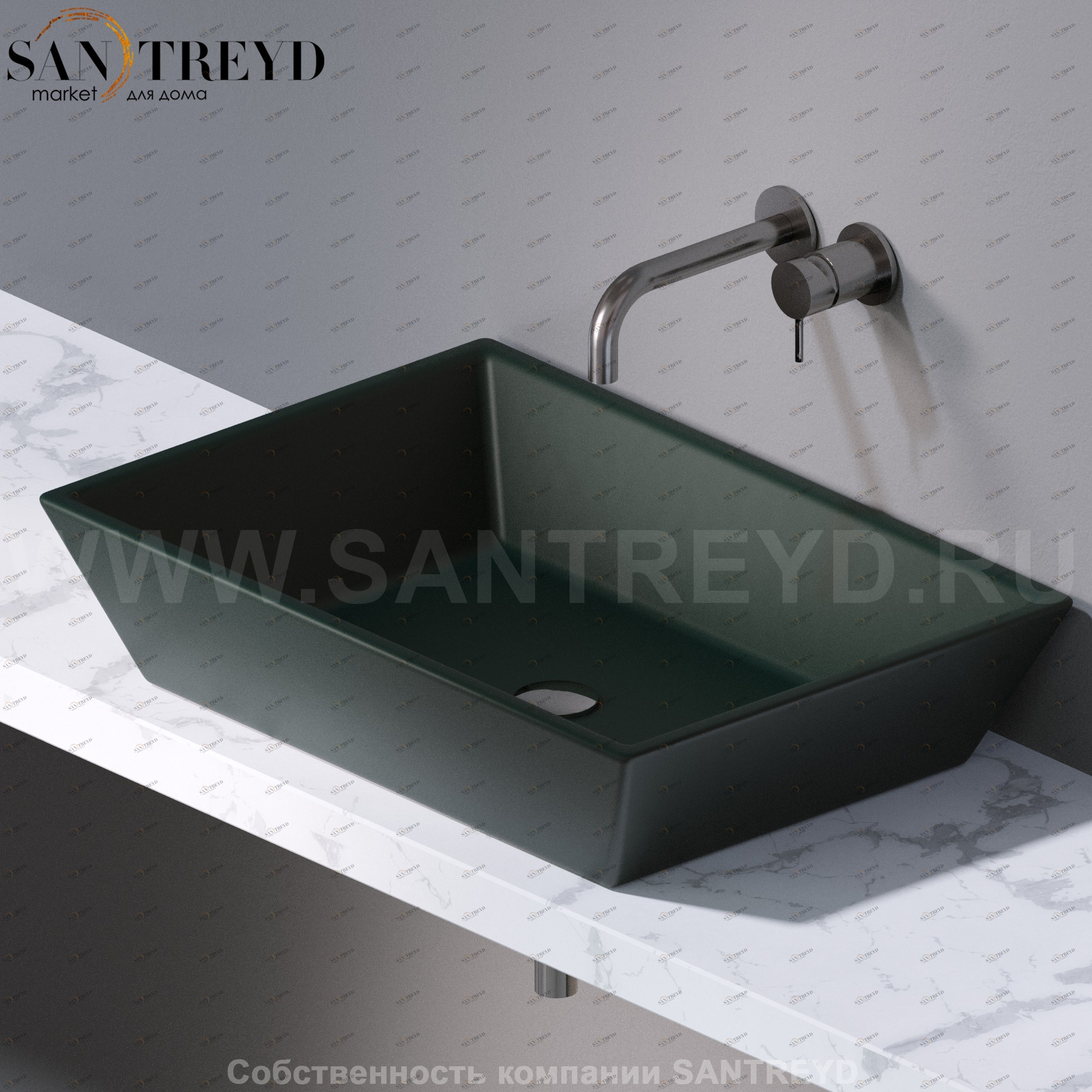 L292143 Накладная раковина на столешницу  прямоугольная A. e T. Italia PRISMA AeT ITALIA