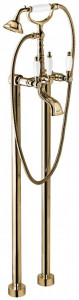 12161128BR Напольный смеситель Deco Ceramic с ручным душем для ванной, цвет бронза