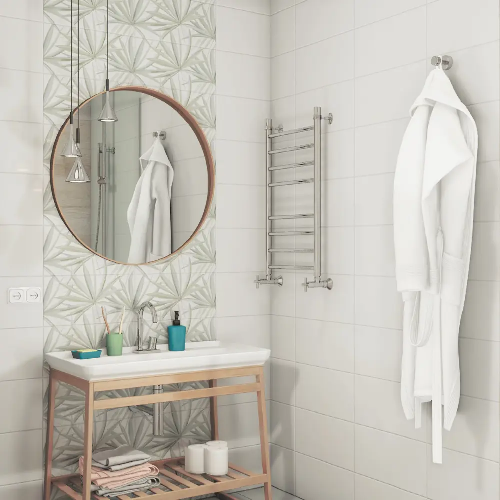 Декор LB Ceramics Моана Бамбук 19.8x39.8 см 1.58 м² цвет белый/зелёный STLM-2078532