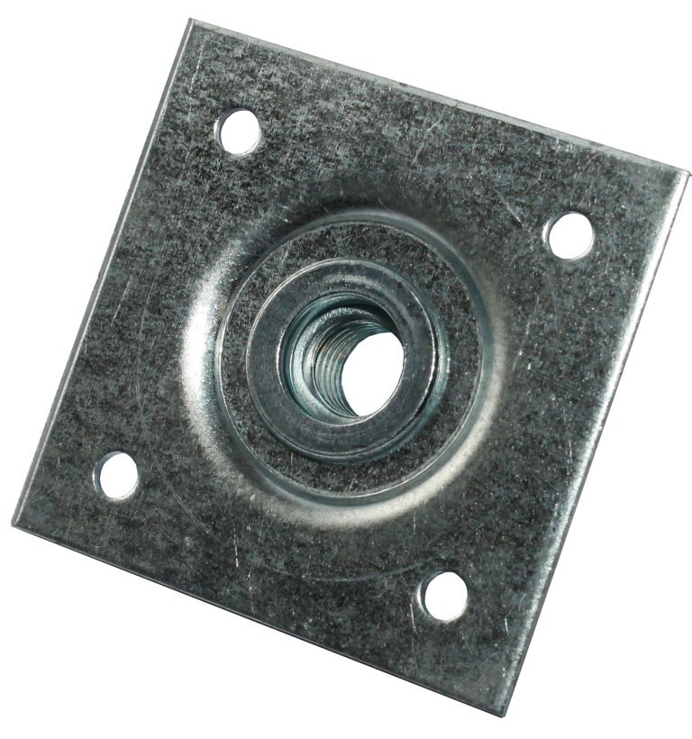 ПЕТРОТЕХ Опорная пластина 60×60 мм с гайкой М12 для надежного крепления 13133013 STLM-0002835 - Вид №1