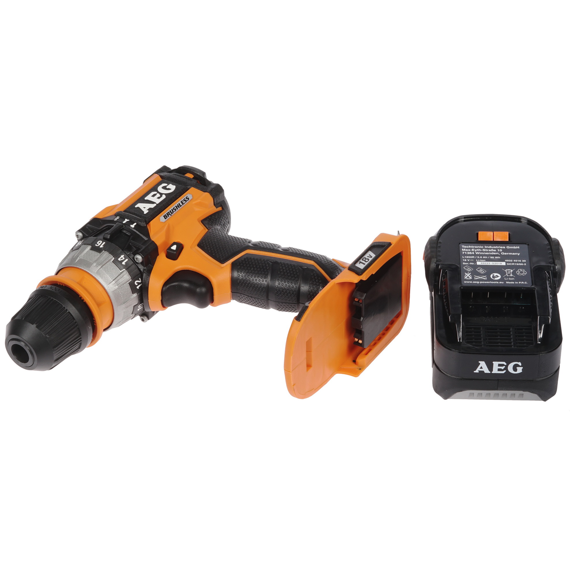 Дрель-шуруповерт AEG BSB18CBLLI502C PRO 18V 7999208 STDN-0144156 - Вид №4