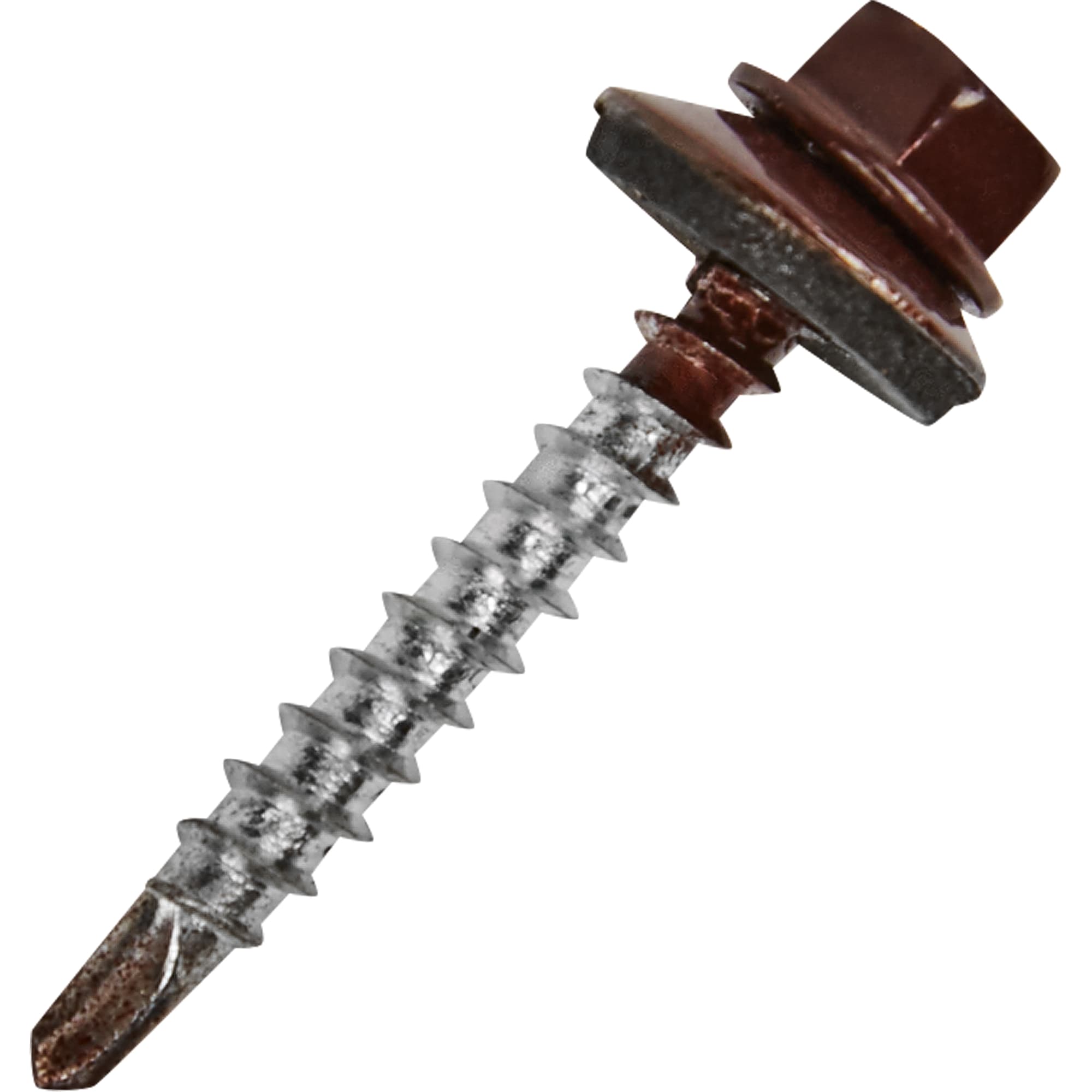 11778870 Саморезы кровельные с буром 4,8х35мм, тем.коричневые (250 шт) Santreyd 