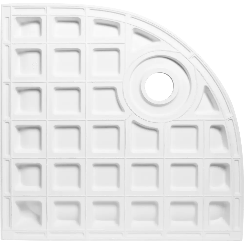 Душевой поддон Vidima Fresh W833561 керамический 90x90 см 1/4 круга 82309360 STLM-2098337 - Вид №2