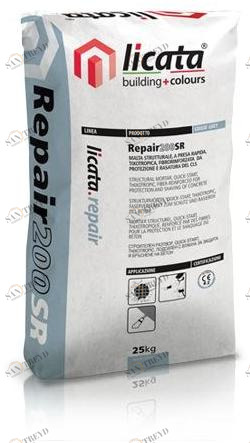 LICATA Строительный цементный раствор быстрого армирования фиброй Licata.repair sun-id-1441519