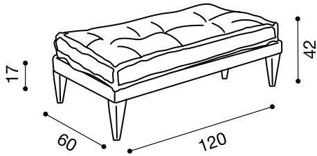 Twils Мягкая скамья Adam sun-id-1404179 - Вид №1
