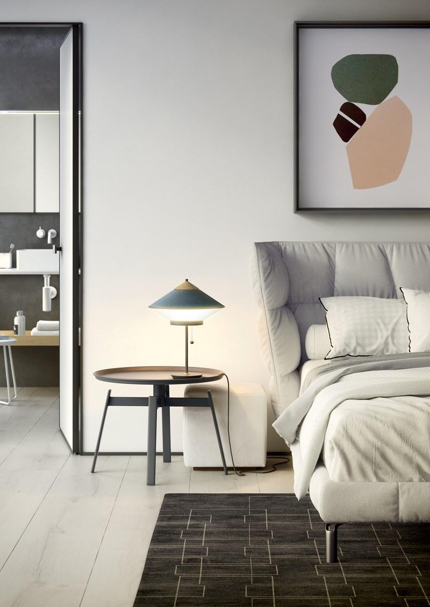 Forestier Прикроватная лампа с бархатным и льняным абажуром Cymbal sun-id-1445935 - Вид №1