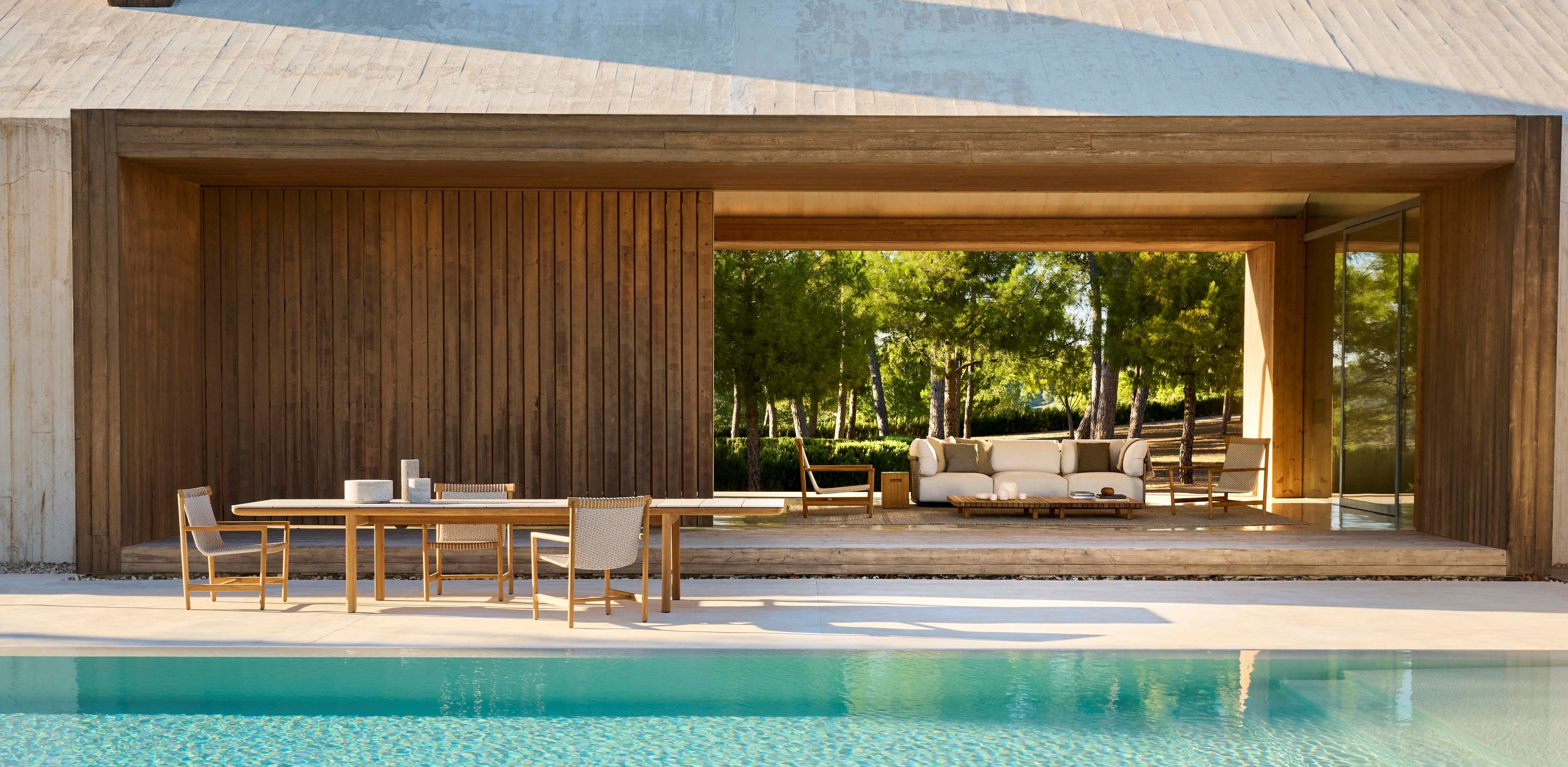 Стул для сада из тикового дерева с подлокотниками TRIBÙ Amanu ARCH-00135515 - Вид №6