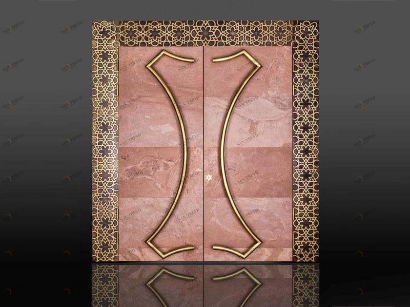 Ercole Бронированная распашная дверь из латуни и камня sun-id-1505264