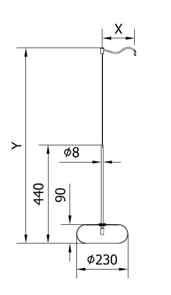 Подвесной светильник из боросиликатного стекла Bontempi Casa SPARK ARCH-00067747 - Вид №4