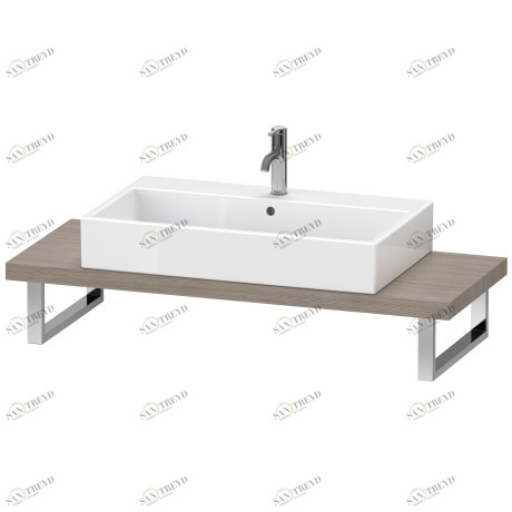 DS100C03131 DuraStyle Консоль для накладной и встраиваемой сверху раковины компакт Сосна серебристая, декор Duravit