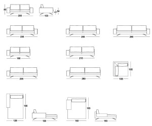 Тканевый диван с полуостровом