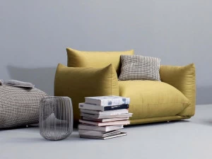 arflex Кресло с обивкой из ткани с подлокотниками Marenco