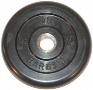 Диск обрезиненый черный mb barbell mb31-2,5 MB Barbell