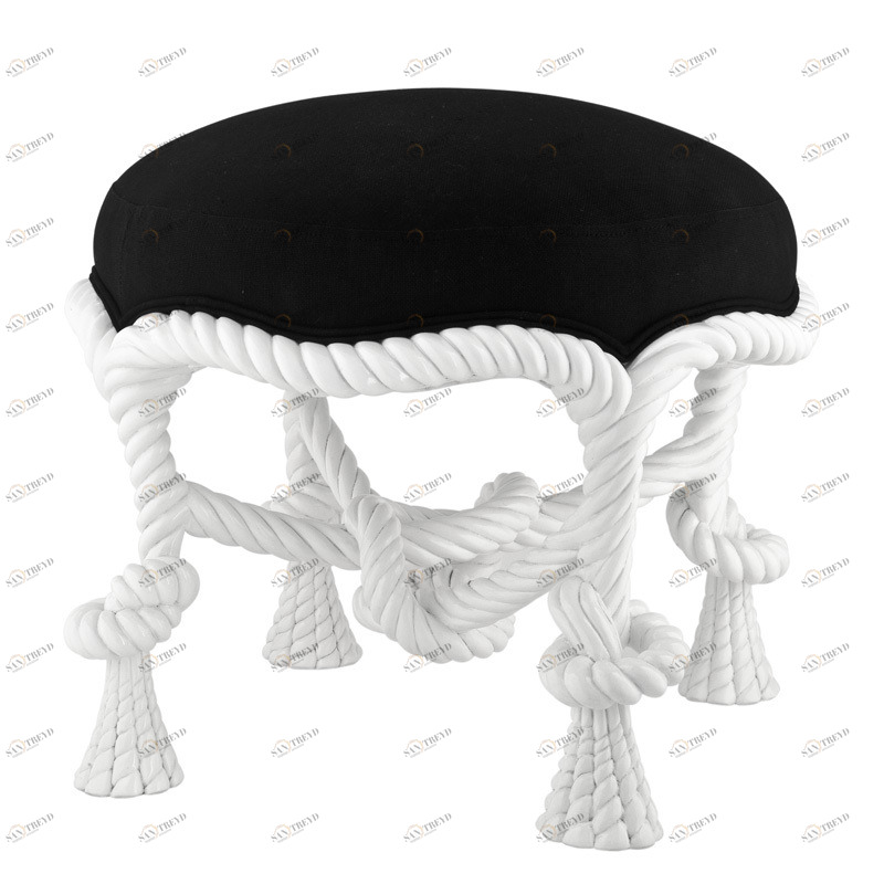 Пуф Lucent от Eichholtz чёрный EICHHOLTZ ДИЗАЙНЕРСКИЕ, EICHHOLTZ 061288 Чёрный 