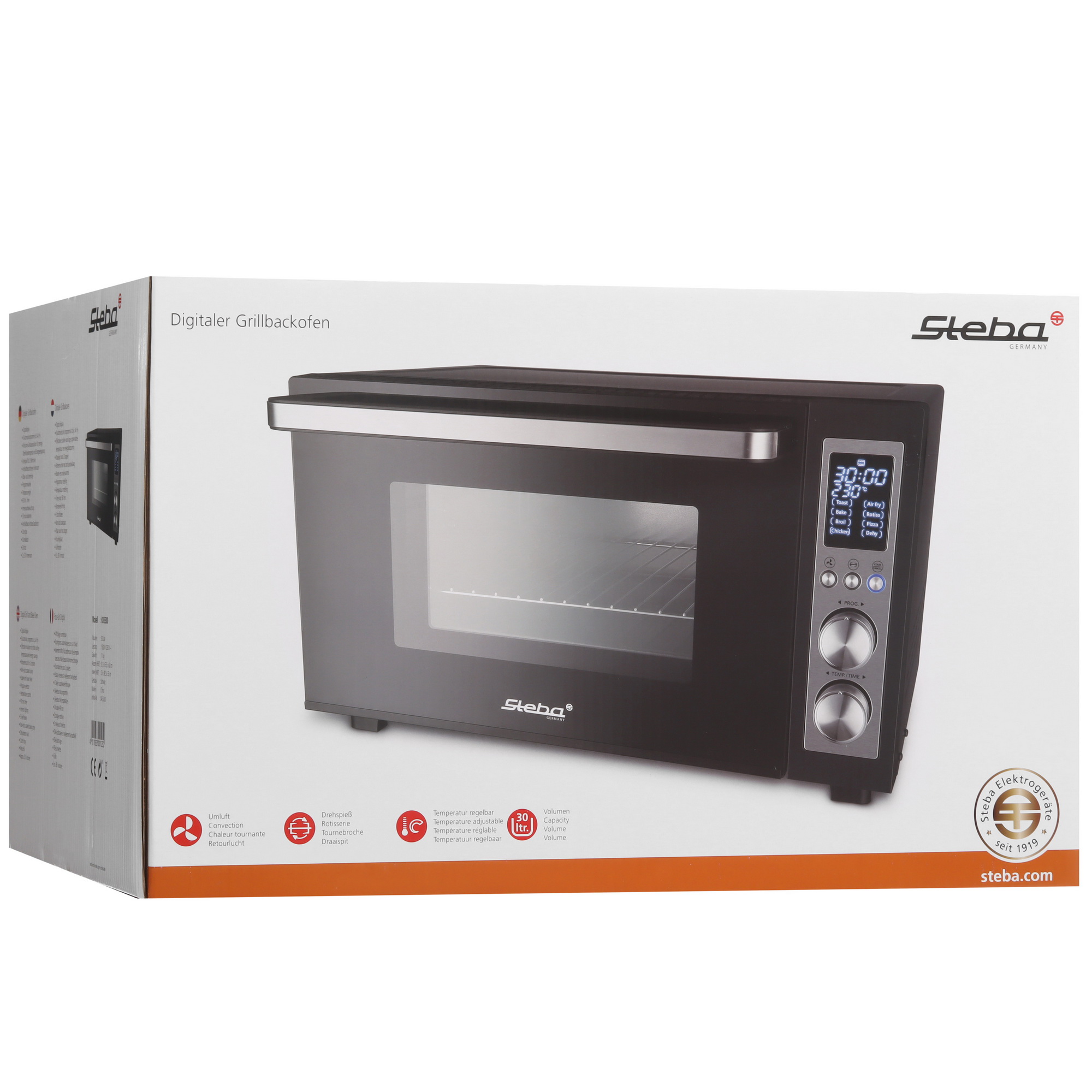 5315251 Мини-печь Steba KB E300 черный STDN-0095158 - Вид №9