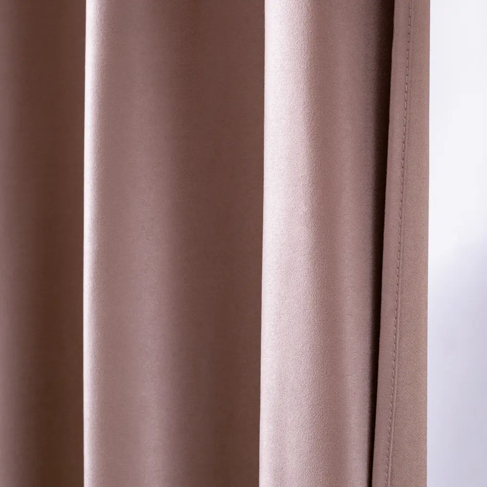 Штора на ленте 140x260 см цвет пыльная роза GARDEN STLM-2111558 - Вид №2