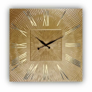 Часы настенные квадратные бронза TWINKLE QU IN SHAPE TWINKLE 00-3860071 Серебро