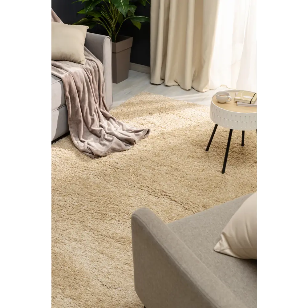 Ковер полипропилен Шагги Тренд L001 150x230 см цвет бежевый MERINOS STLM-2121611 - Вид №4