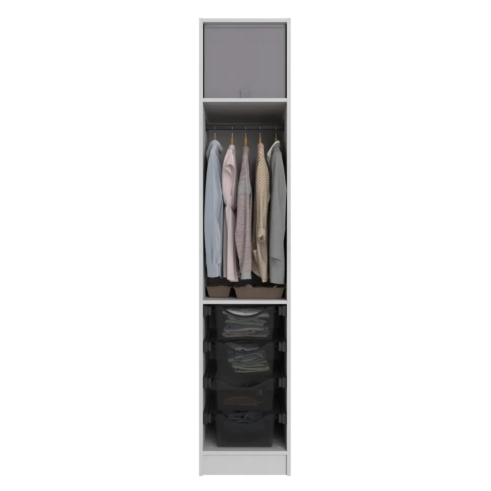 Короб с крышкой Spaceo Granit 3, 360x330x420 мм, 49 л, нетканый, цвет серый 82319119 STLM-2196359