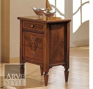Arvestyle Прикроватная тумбочка из массива дерева с ящиками Rossini Cn-0894