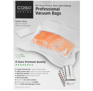 9297244 Пакеты для вакуумного упаковщика CASO VC 25*35