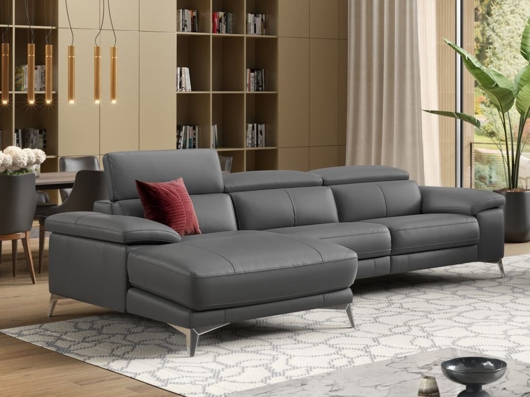 Кожаный диван с полуостровом Sofanella MILANO ARCH-00066951 - Вид №7