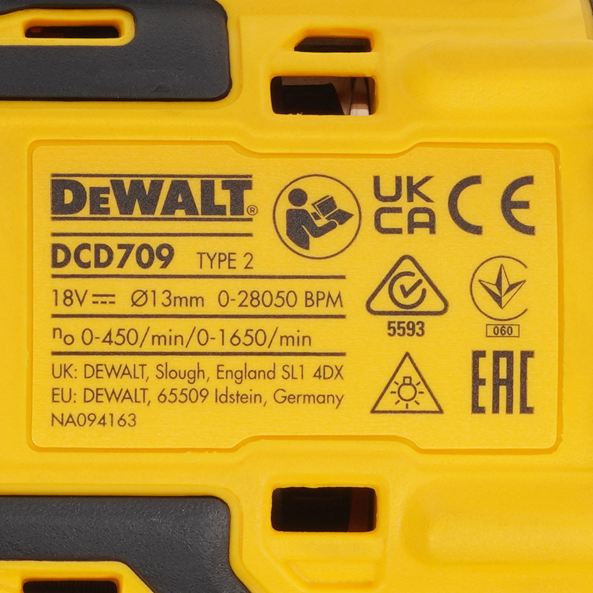 Дрель-шуруповерт DeWalt DCD709N-XJ XR FLEXVOLТ 18/54V  , Без ЗУ, Без АКБ 9211261 STDN-0085563 - Вид №2