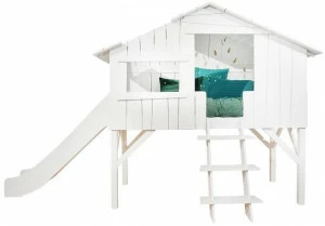 Mathy by Bols Кровать-чердак из мдф с горкой Lits creatifs