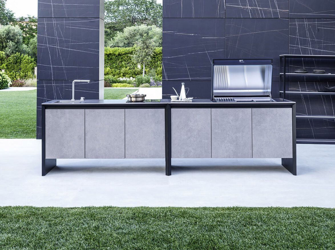 Кухня из алюминия и керамики с барбекю Varaschin Outdoor Cooking ARCH-00009120
