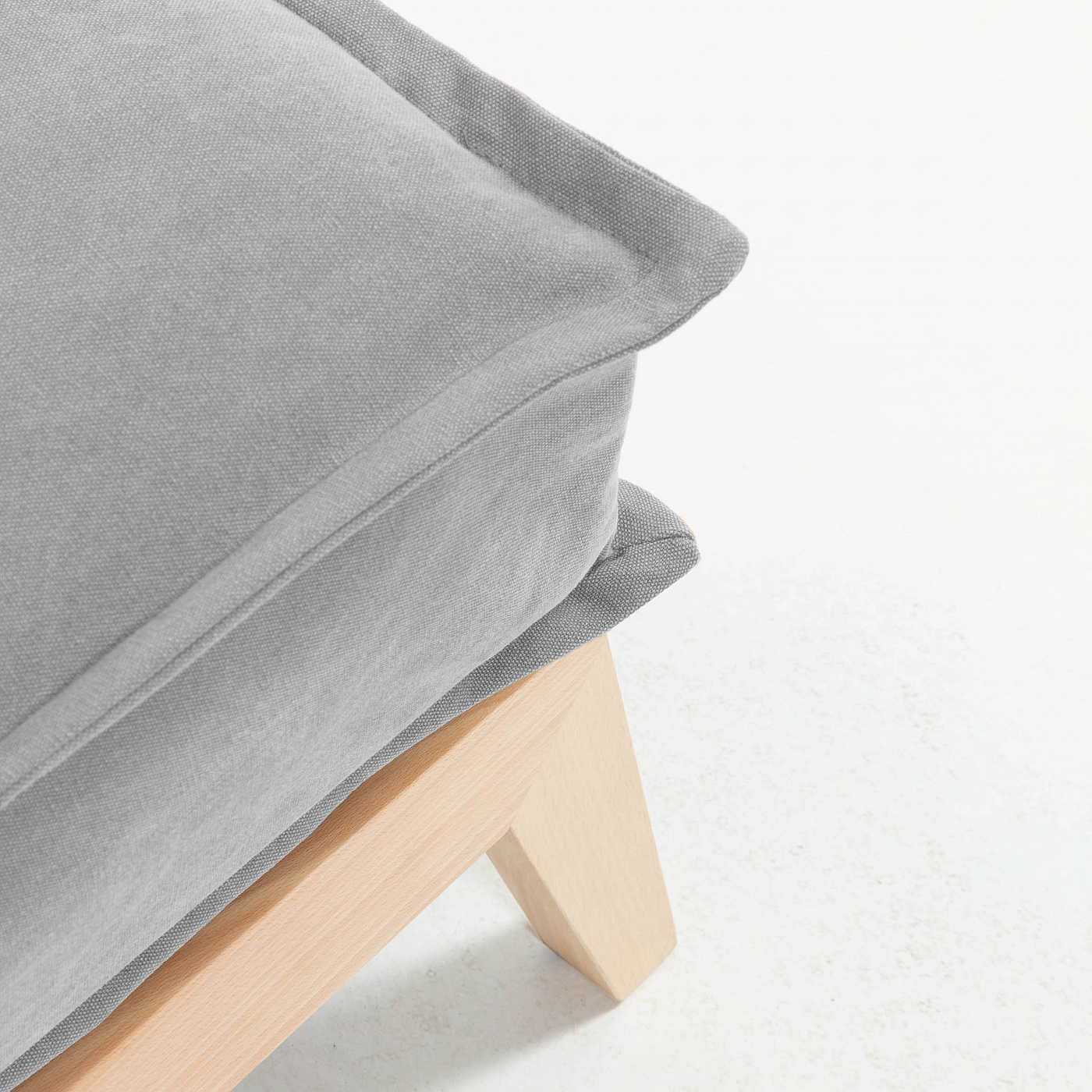 071104 Диван-кровать серый основание дерево La Forma Eveline - Вид №2