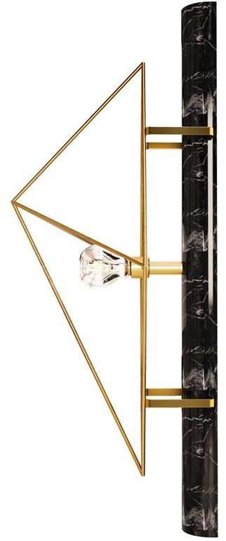 Porustudio Настенный светильник из латуни и мрамора White house sun-id-1486871 - Вид №2