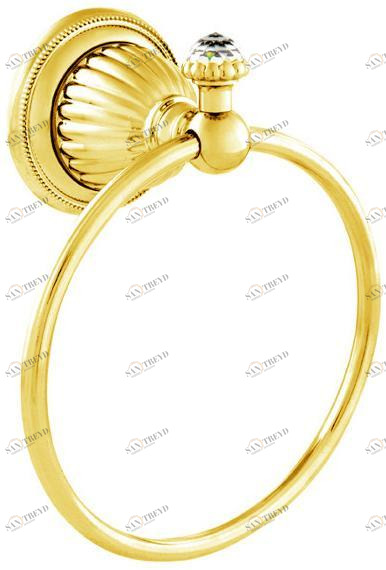 Bronces Mestre Кольцо для полотенца из латуни с кристаллами swarovski® Artica sun-id-1390471