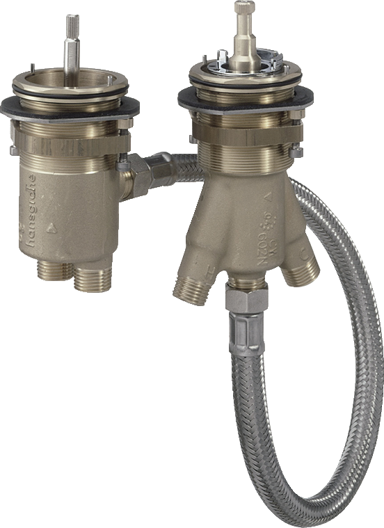 13550180 Базовый комплект для устанавливаемого на край термостата на 2 отверстия Hansgrohe 